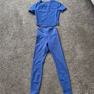 Lululemon Wunder Train High-Rise Tight 28" and shirt pair!
